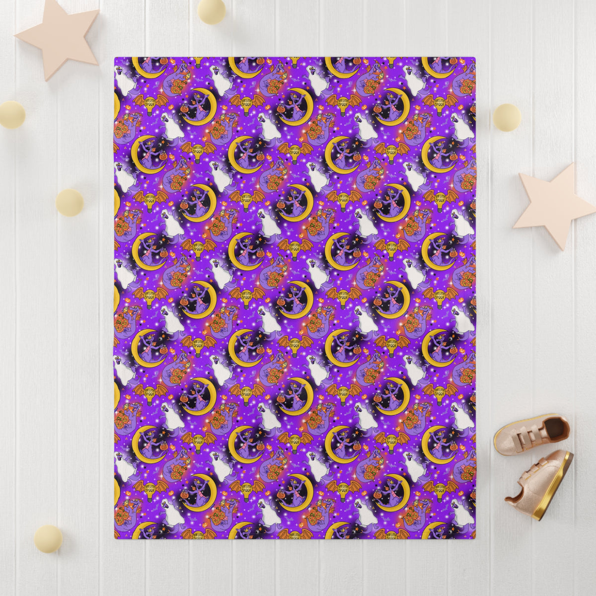 Figment on the Moon Purple Happily Ever After Baby Blanket