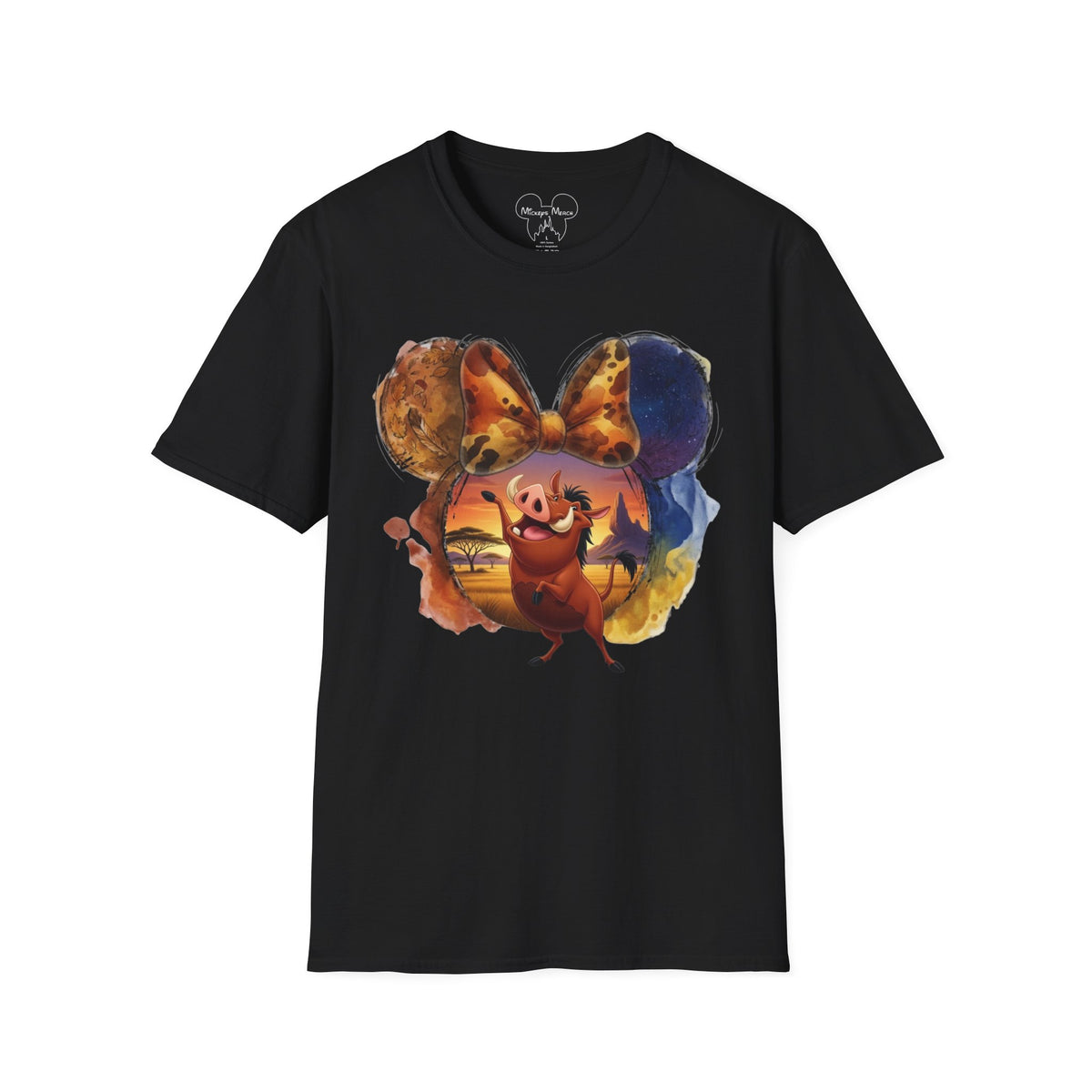Lion King - Pumbaa's Savannah Spotted Vignette Unisex Graphic Tee
