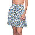 Blue Checkerboard Donald Skater Skirt