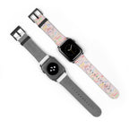 Character Autographs on Pink Whimsical Watch Band - Apple