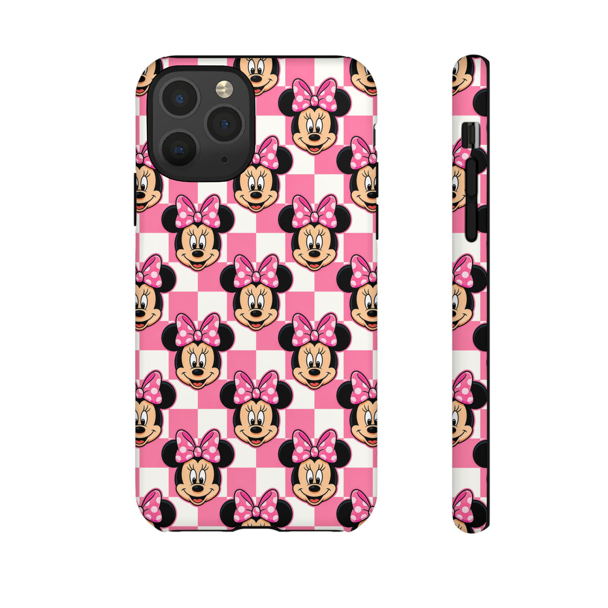 Pink Checkerboard Minnie Resort Ready Cell Phone Tech Case