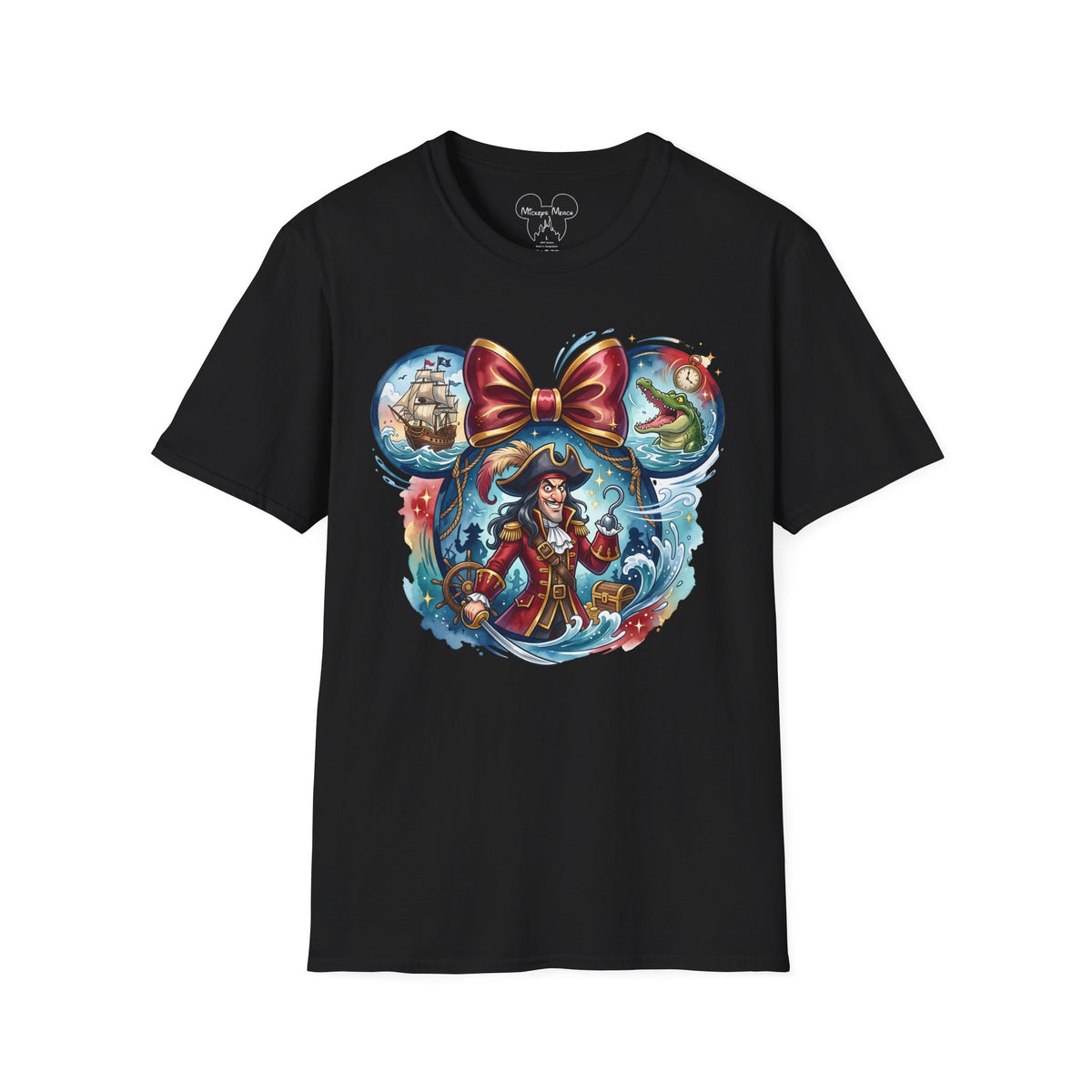 Disney Villains - Captain Hook's Neverland Vignette Unisex Graphic Tee