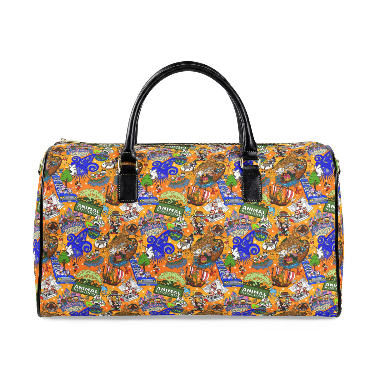 Four Parks Ride Collage PU Leather Travel Bag
