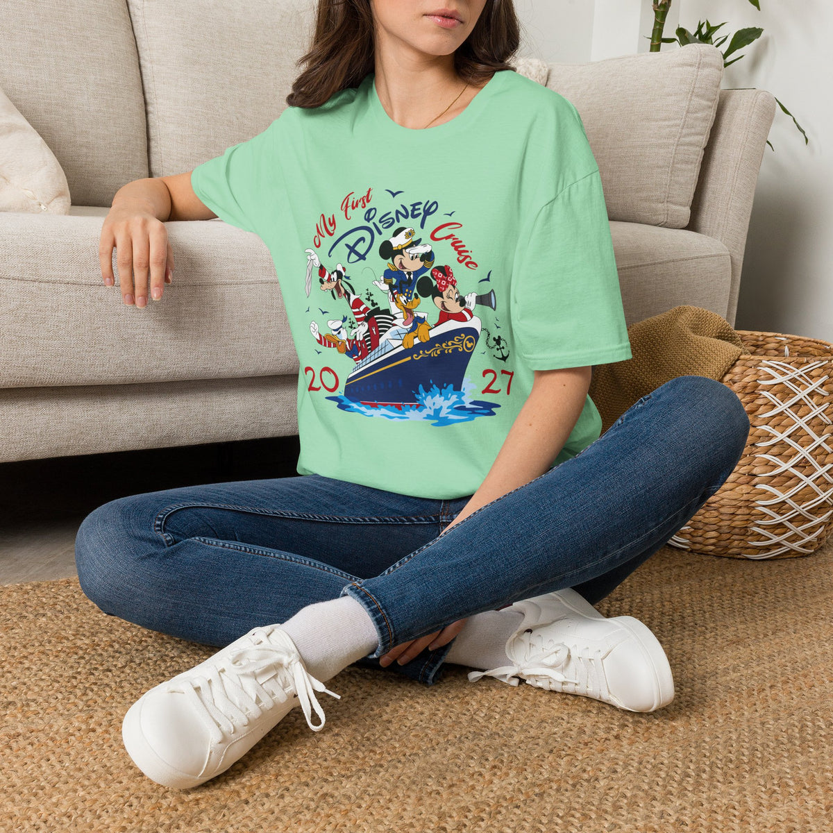 Disney 2027 My First Disney Cruise Unisex Graphic Tee Shirt