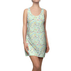 Character Autographs on Green Racerback Dress