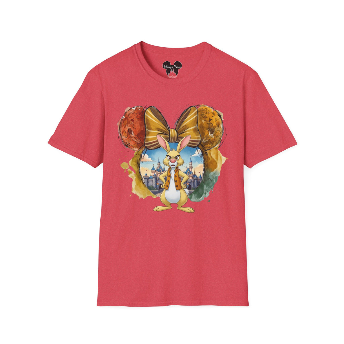 Winnie the Pooh - Rabbit's Gold Bow Vignette Unisex Graphic Tee