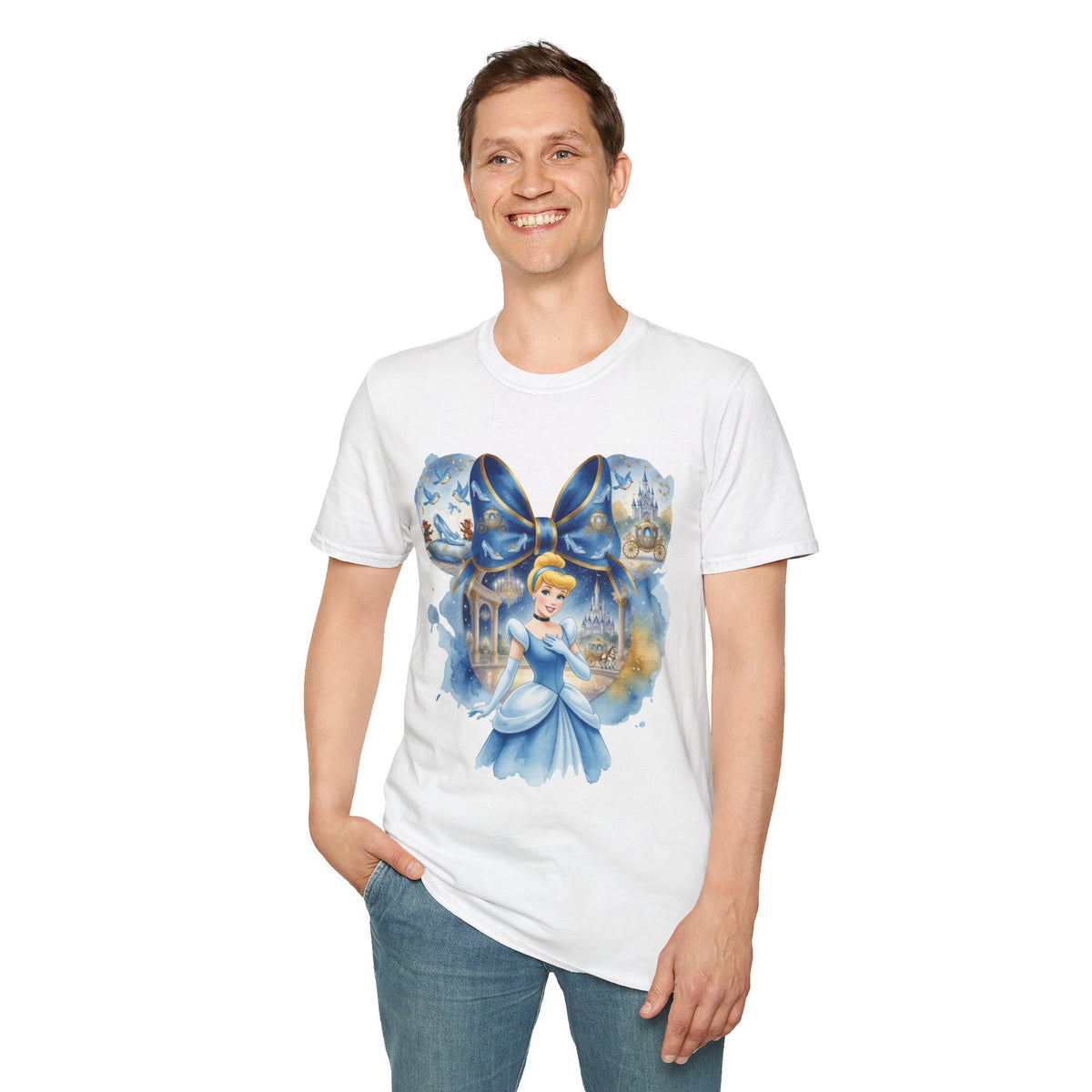 Disney Princess - Cinderella's Midnight Glass Slipper Vignette Unisex Graphic Tee