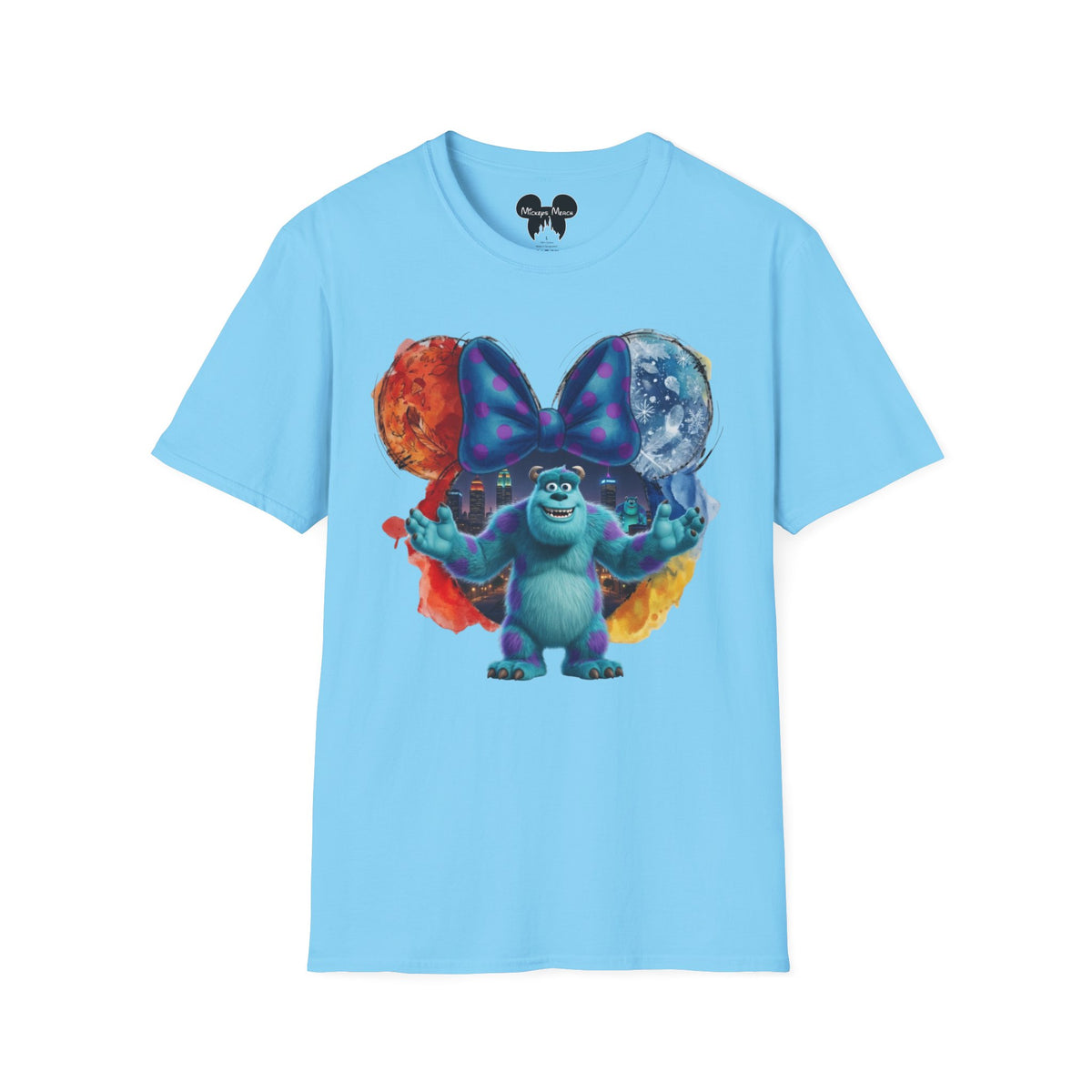 Monsters Inc - Sulley's Monstropolis Vignette Unisex Graphic Tee