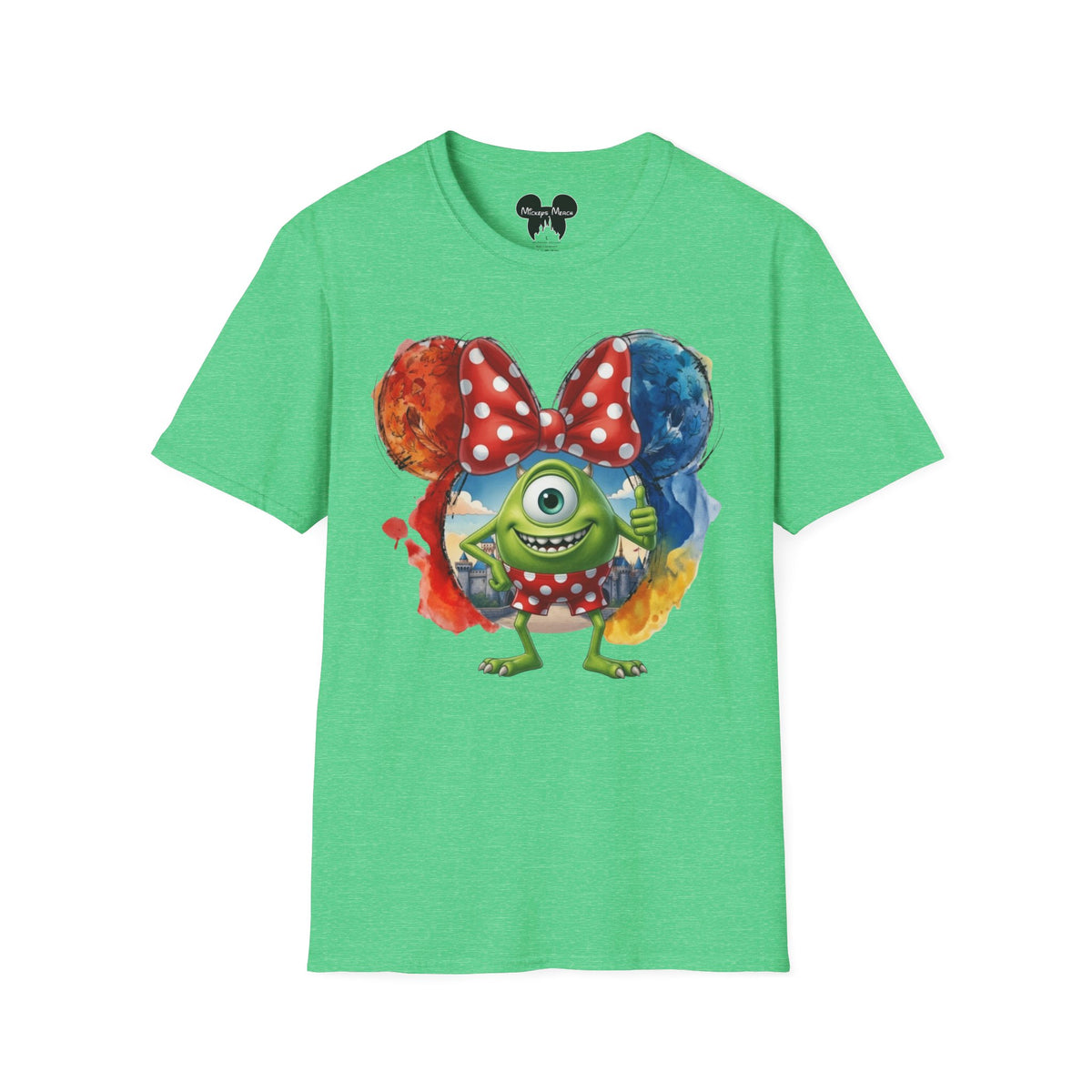 Monsters Inc - Mike Wazowski's Polka Dot Vignette Unisex Graphic Tee
