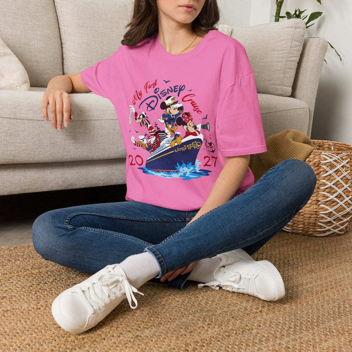 Disney 2027 My First Disney Cruise Unisex Graphic Tee Shirt