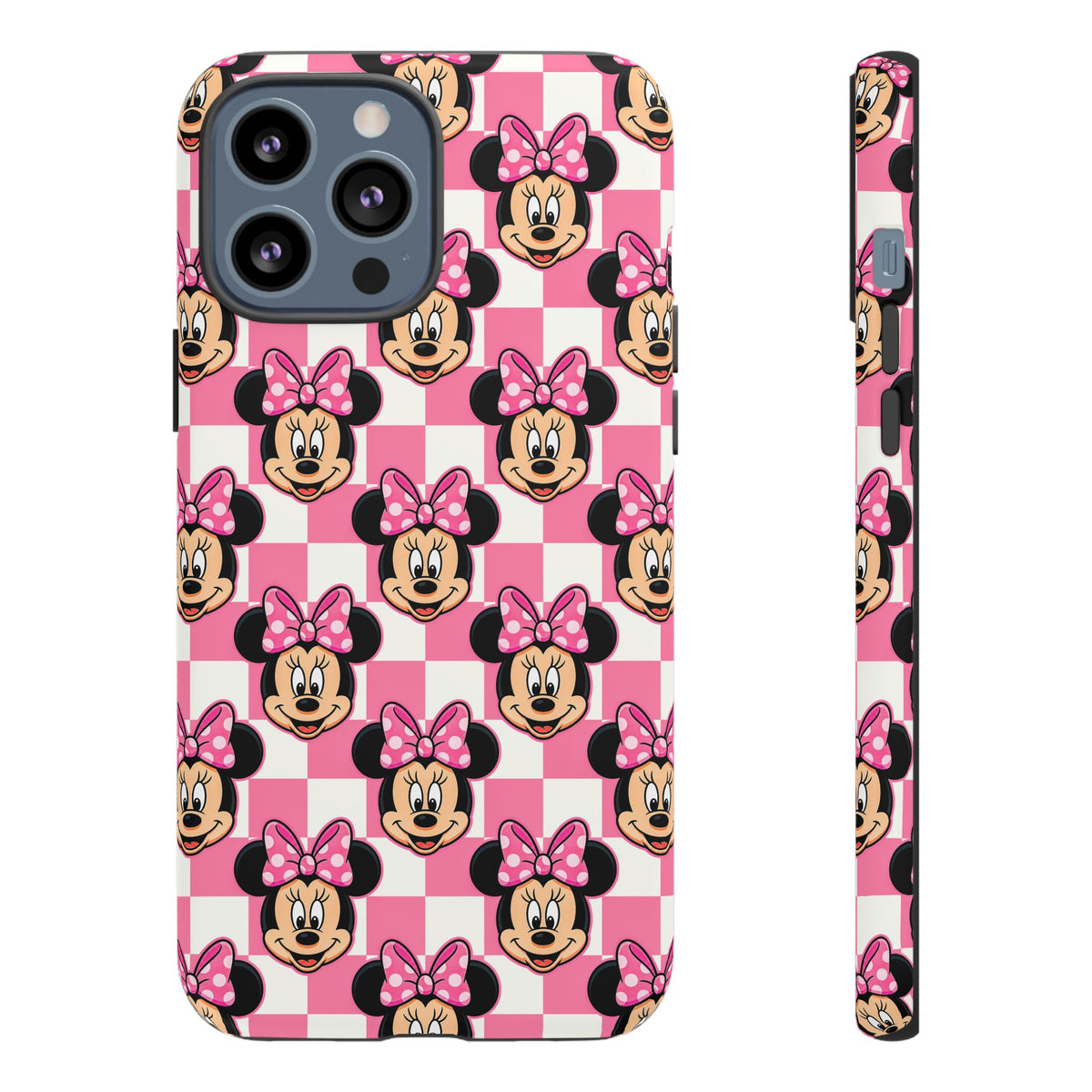 Pink Checkerboard Minnie Resort Ready Cell Phone Tech Case