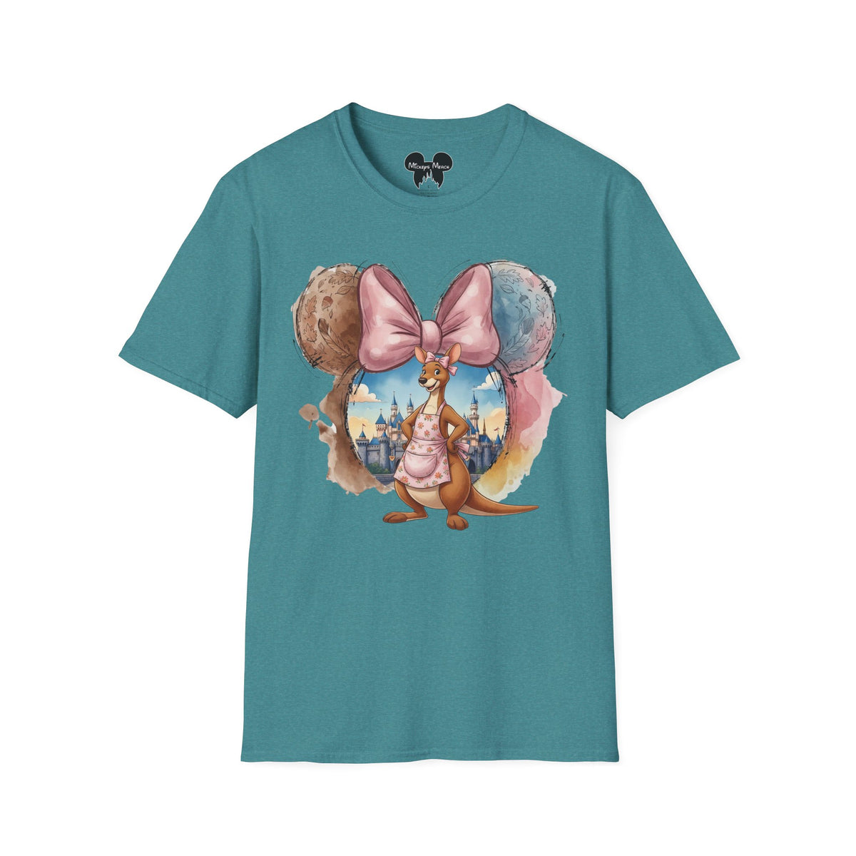 Winnie the Pooh - Kanga's Pastel Castle Vignette Unisex Graphic Tee