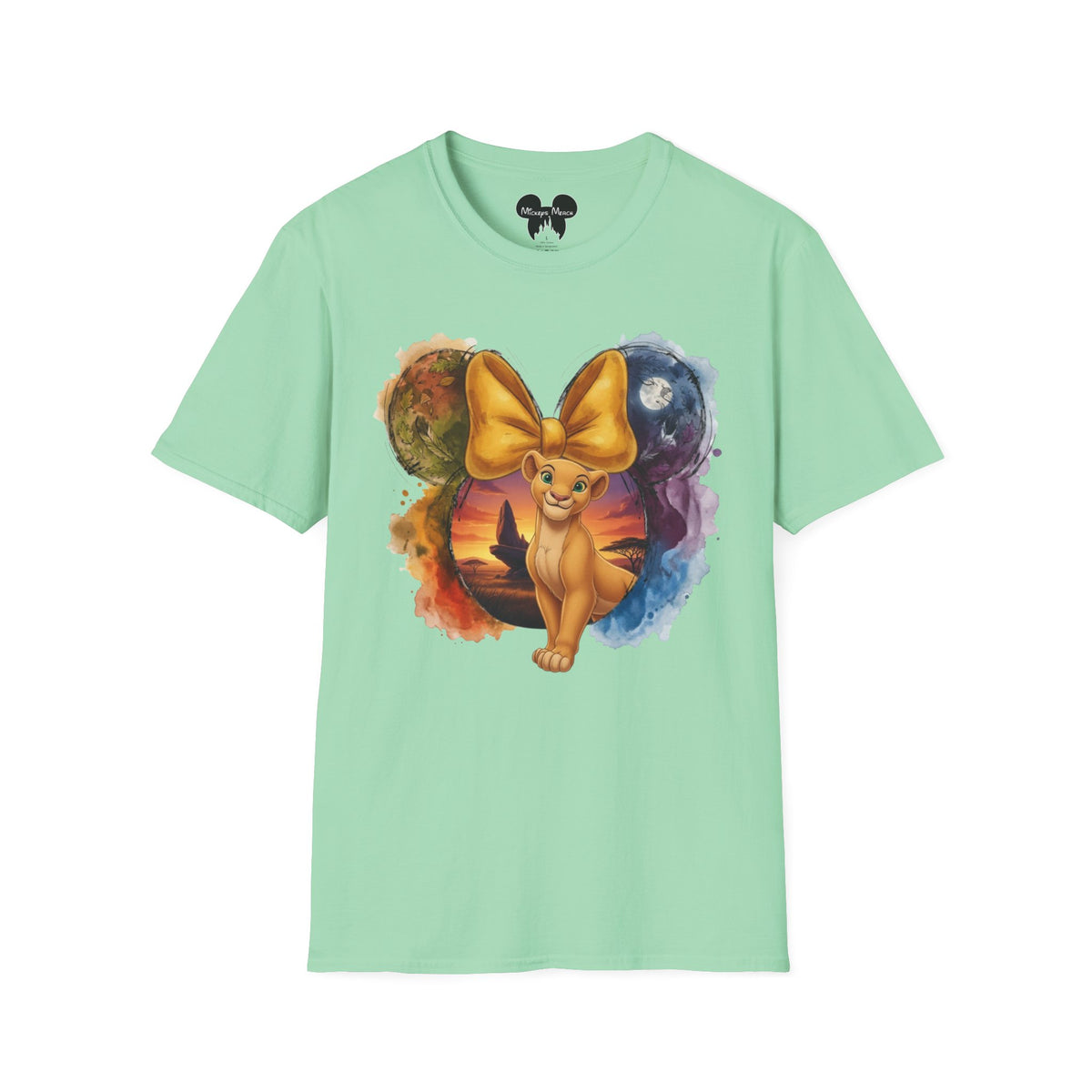 Lion King - Nala's Gold Sunset Vignette Unisex Graphic Tee