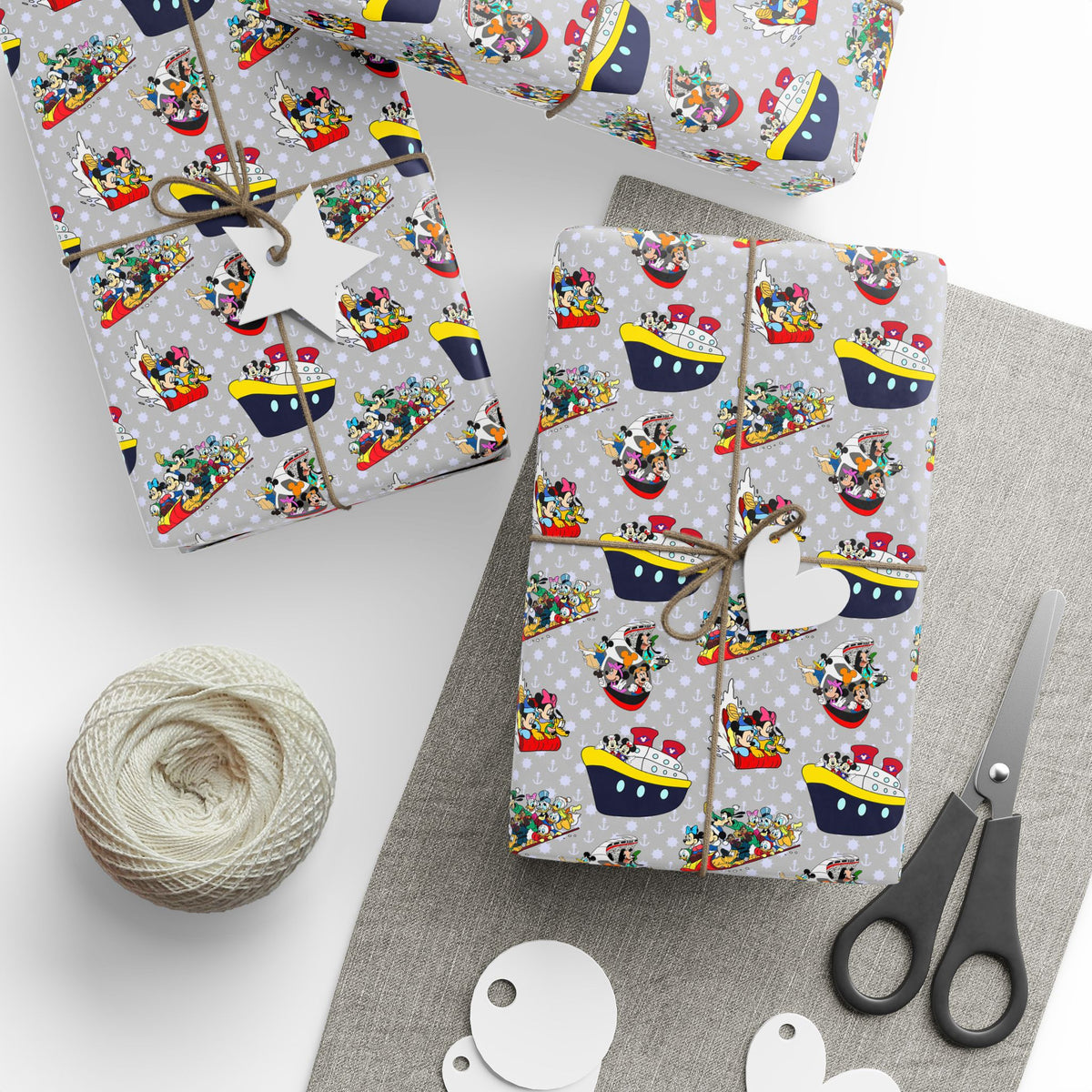 Christmas Cruise and Castle Wrapping Paper Roll