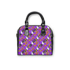Figment on the Moon Purple Shoulder Handbag