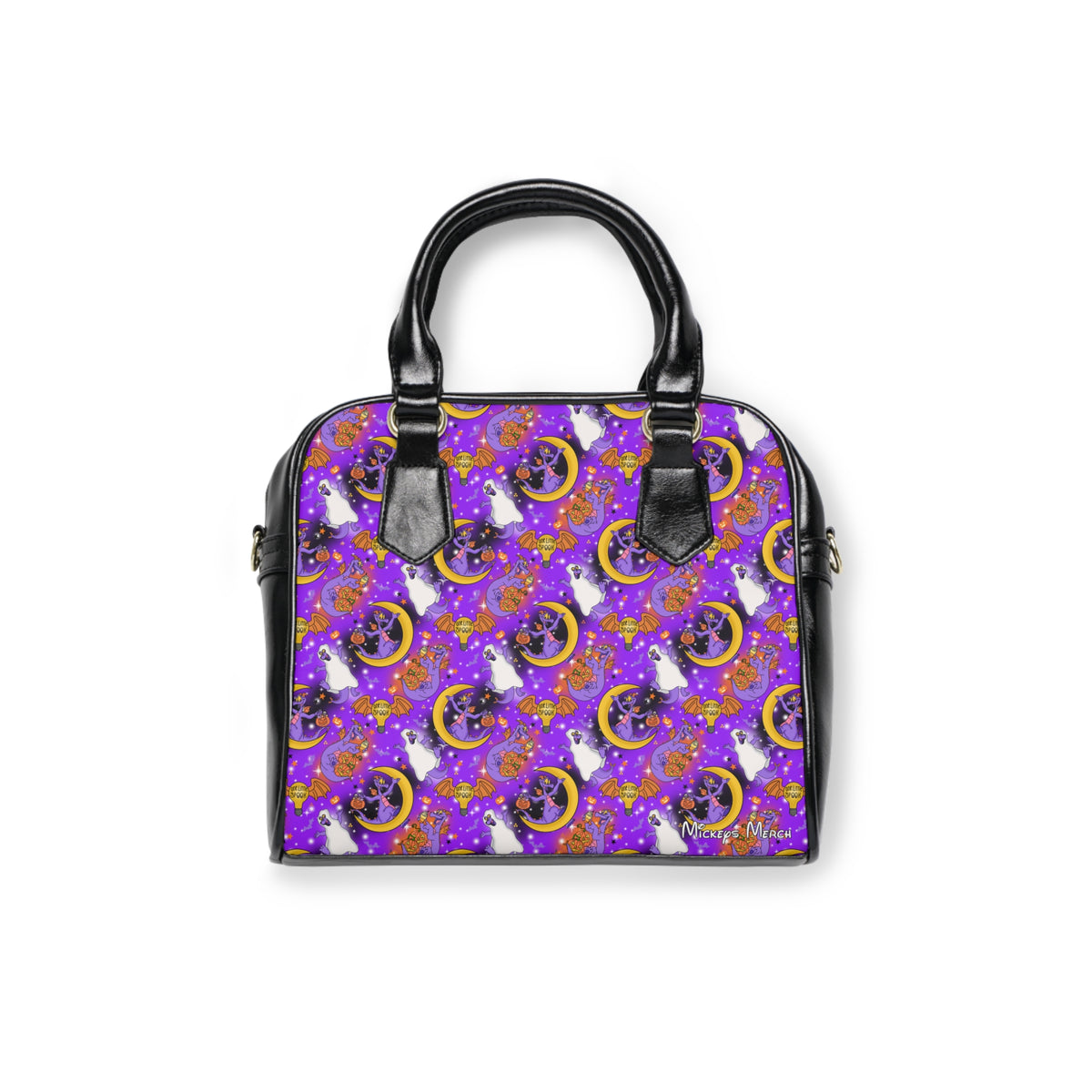 Figment on the Moon Purple Shoulder Handbag