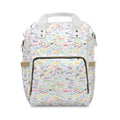 Character Autographs on White Magic Maker Diaper Daypack