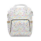 Character Autographs on White Magic Maker Diaper Daypack