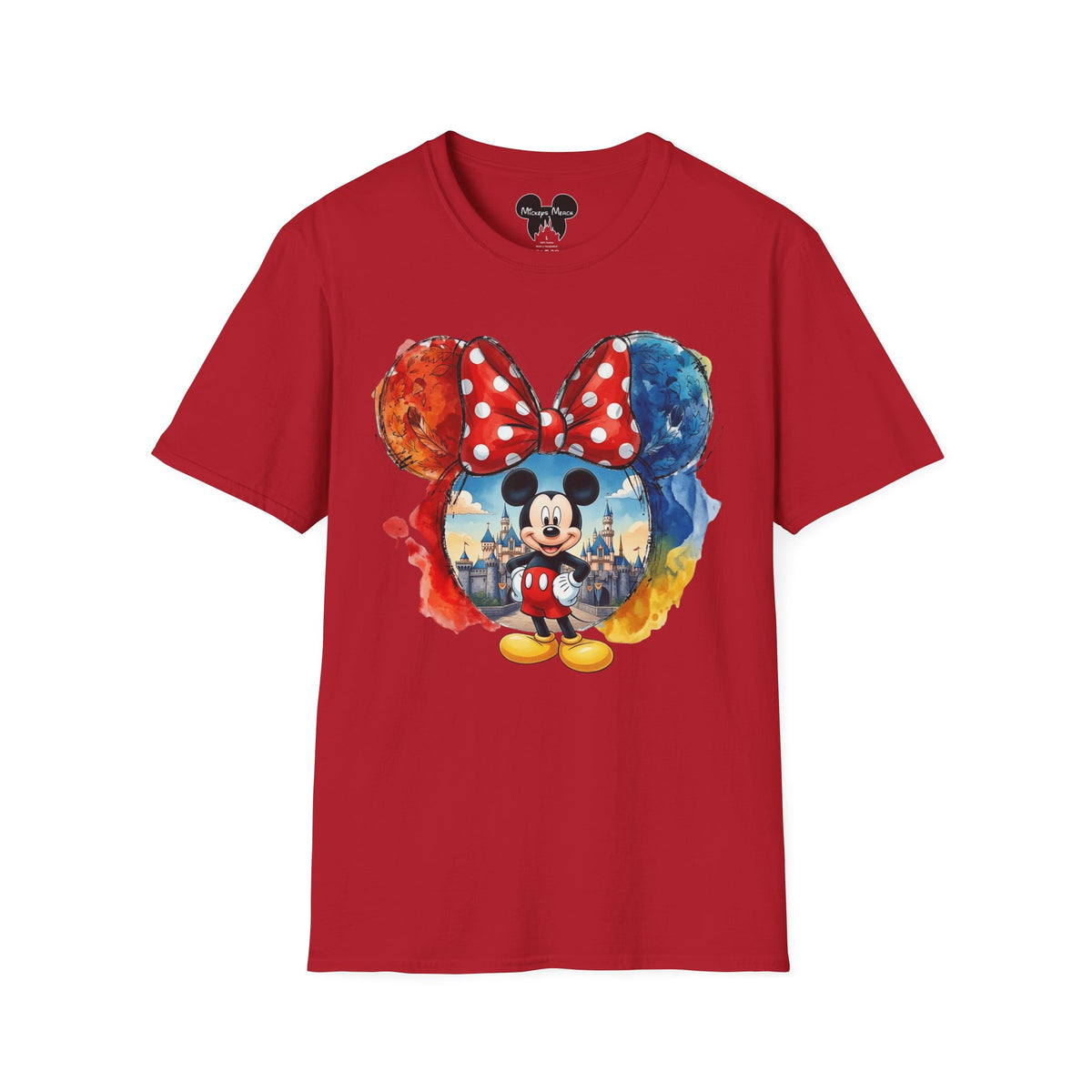 Sensational Six - Mickey's Kingdom of Dreams Watercolor Vignette Unisex Graphic Tee