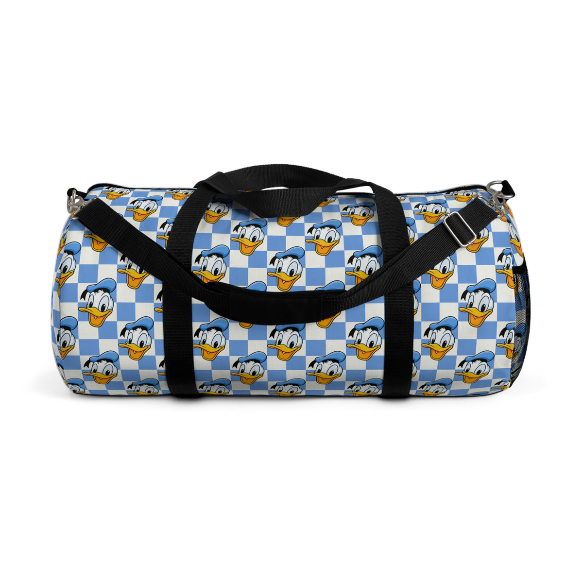 Blue Checkerboard Donald Travel Duffel Bag