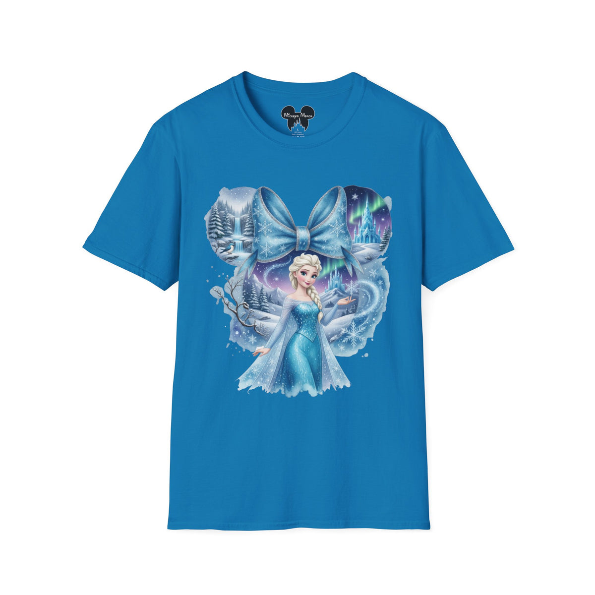 Disney Princess - Elsa's Frozen Ice Castle Vignette Unisex Graphic Tee