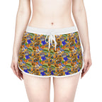 Four Parks Ride Collage Relaxed Dolphin Shorts