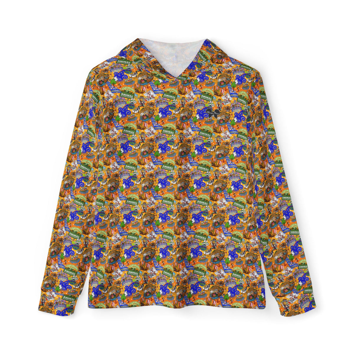 Four Parks Ride Collage Hooded Sun Shirt