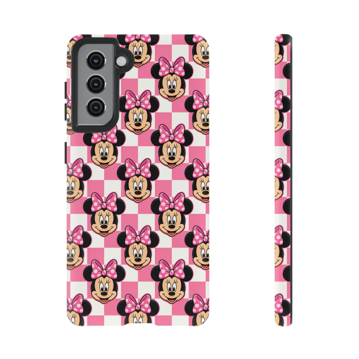 Pink Checkerboard Minnie Resort Ready Cell Phone Tech Case