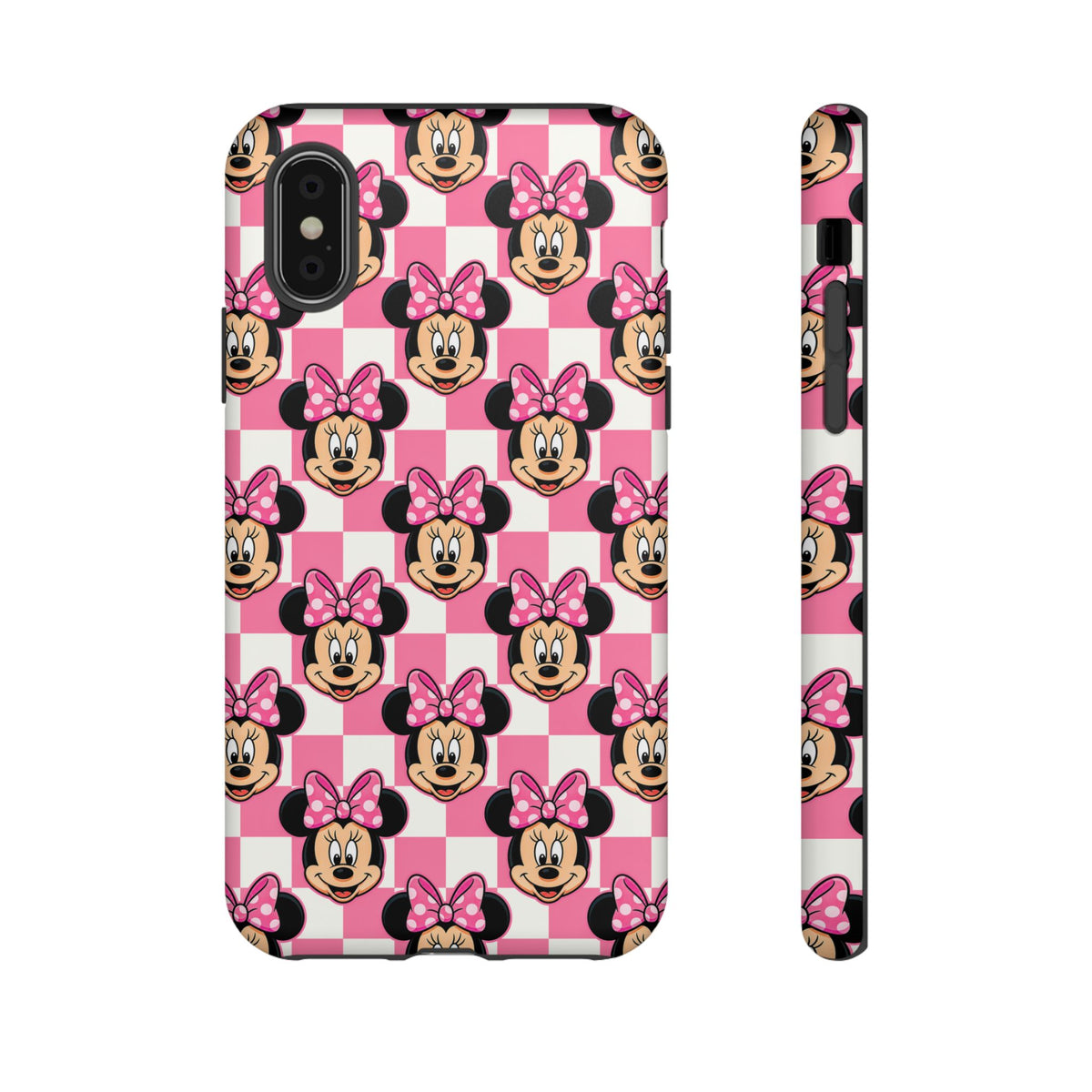 Pink Checkerboard Minnie Resort Ready Cell Phone Tech Case