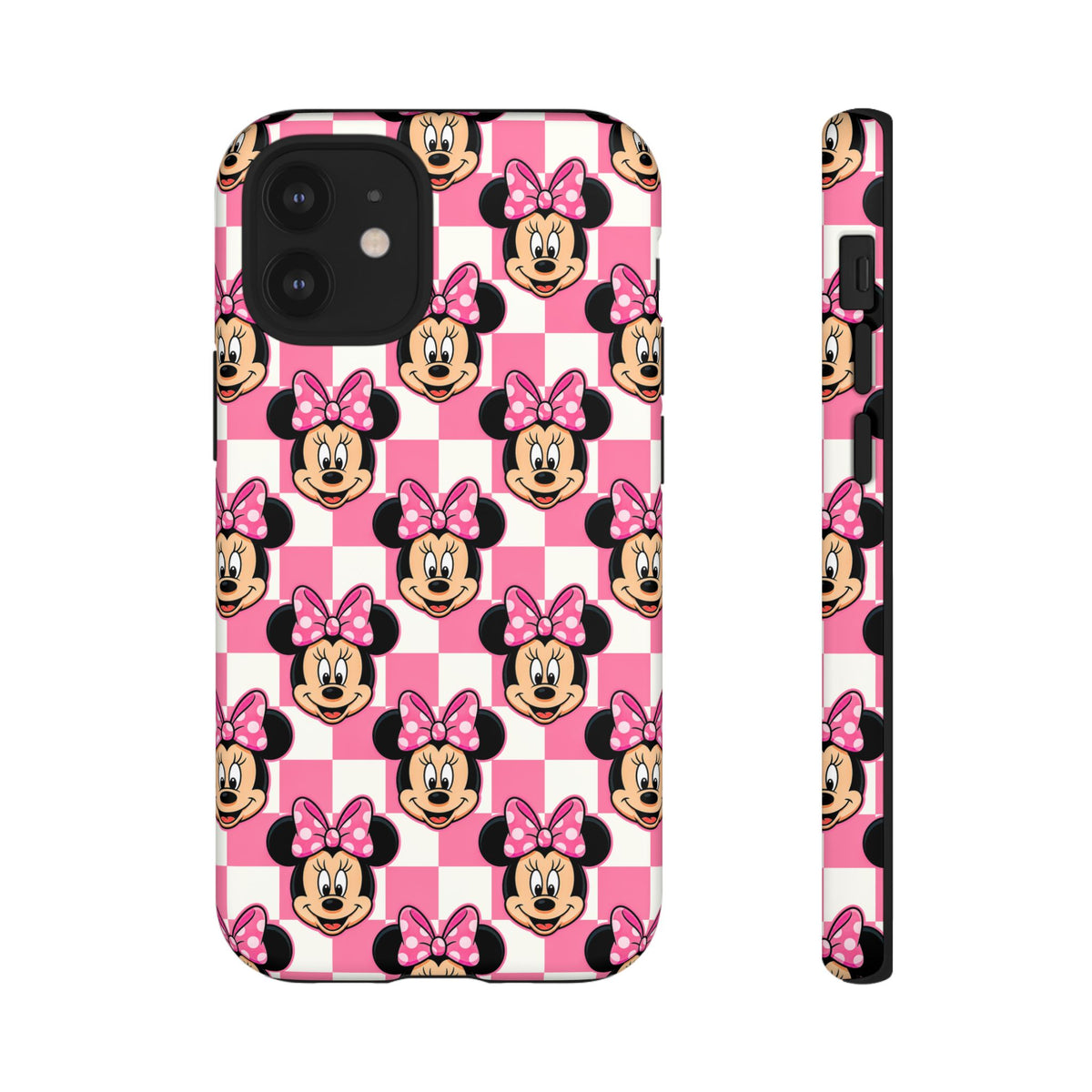 Pink Checkerboard Minnie Resort Ready Cell Phone Tech Case