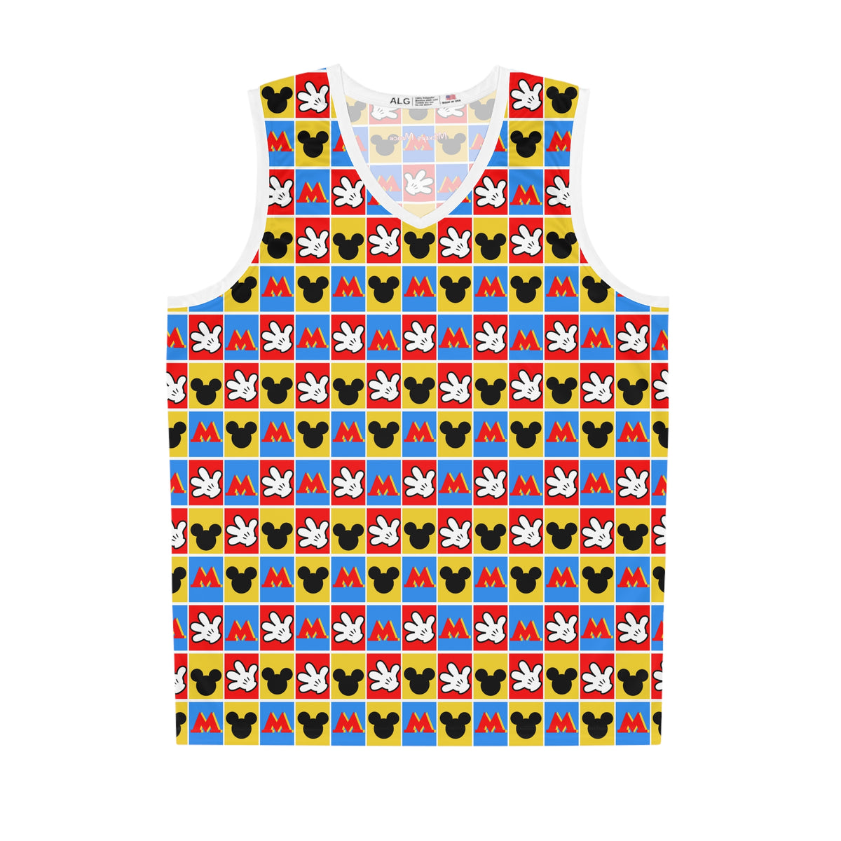 Checkerboard Mickey Hands Park Performance Tank Top