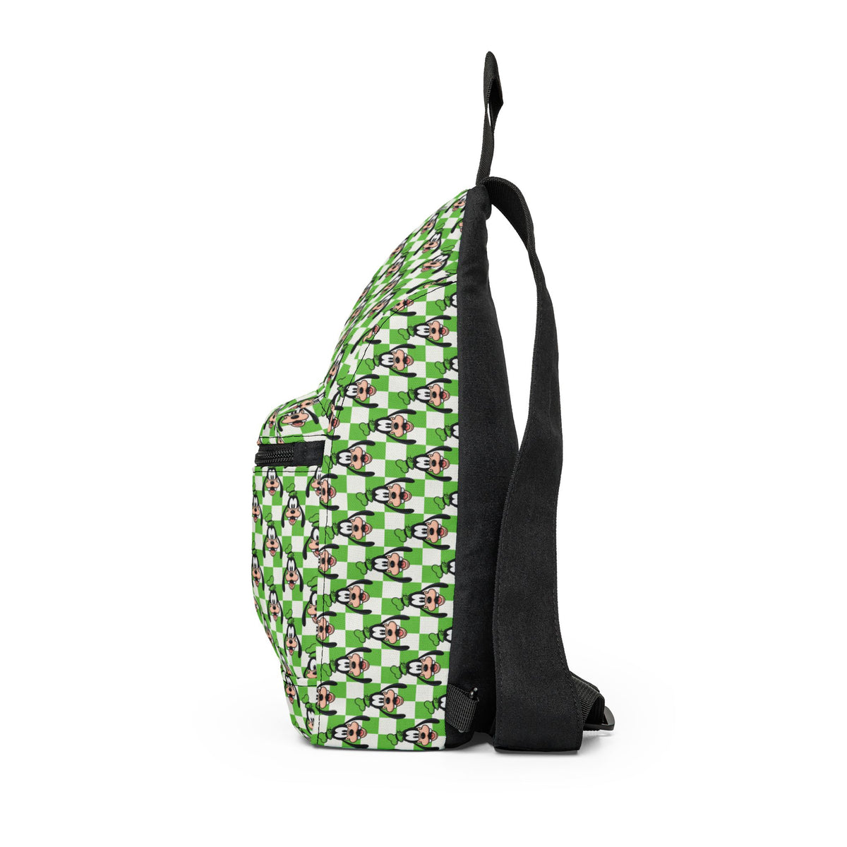 Green Checkerboard Goofy Crossbody Sling Bag