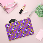Figment on the Moon Purple Convertible Wristlet Clutch