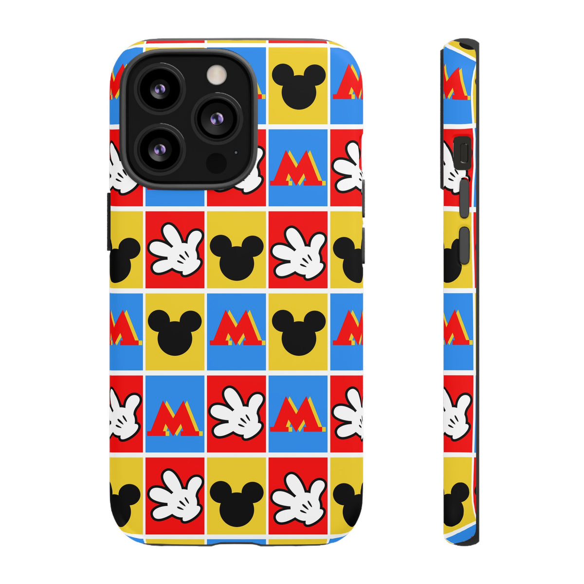 Checkerboard Mickey Hands Resort Ready Cell Phone Tech Case