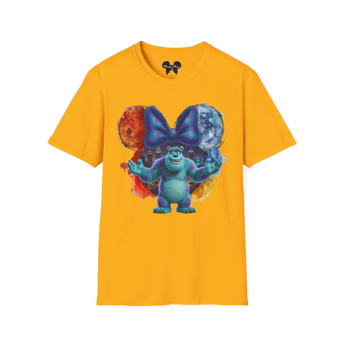Monsters Inc - Sulley's Monstropolis Vignette Unisex Graphic Tee