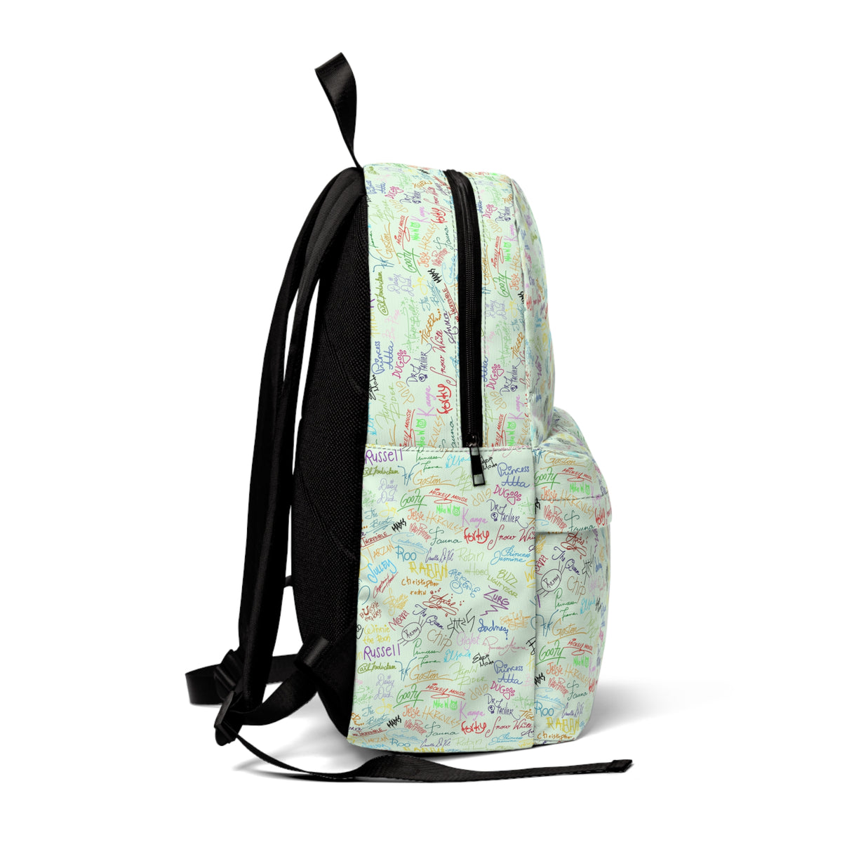 Character Autographs on Green Park Hopper Backpack