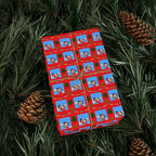 Christmas Snowy Park Holiday Wrapping Paper Roll
