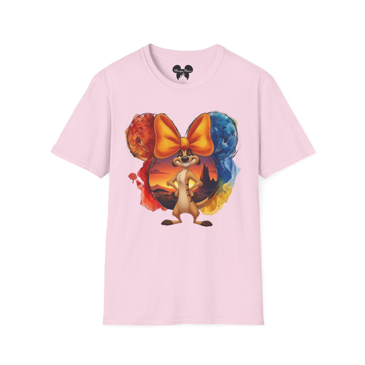 Lion King - Timon's Sunset Orange Vignette Unisex Graphic Tee