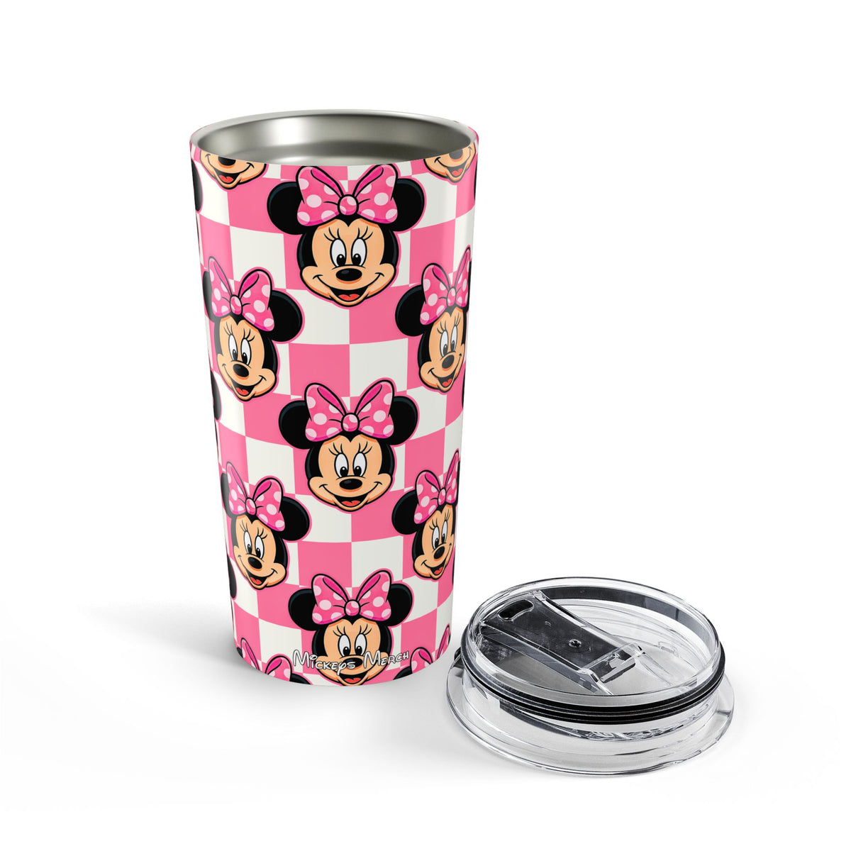 Pink Checkerboard Minnie 20oz Tumbler