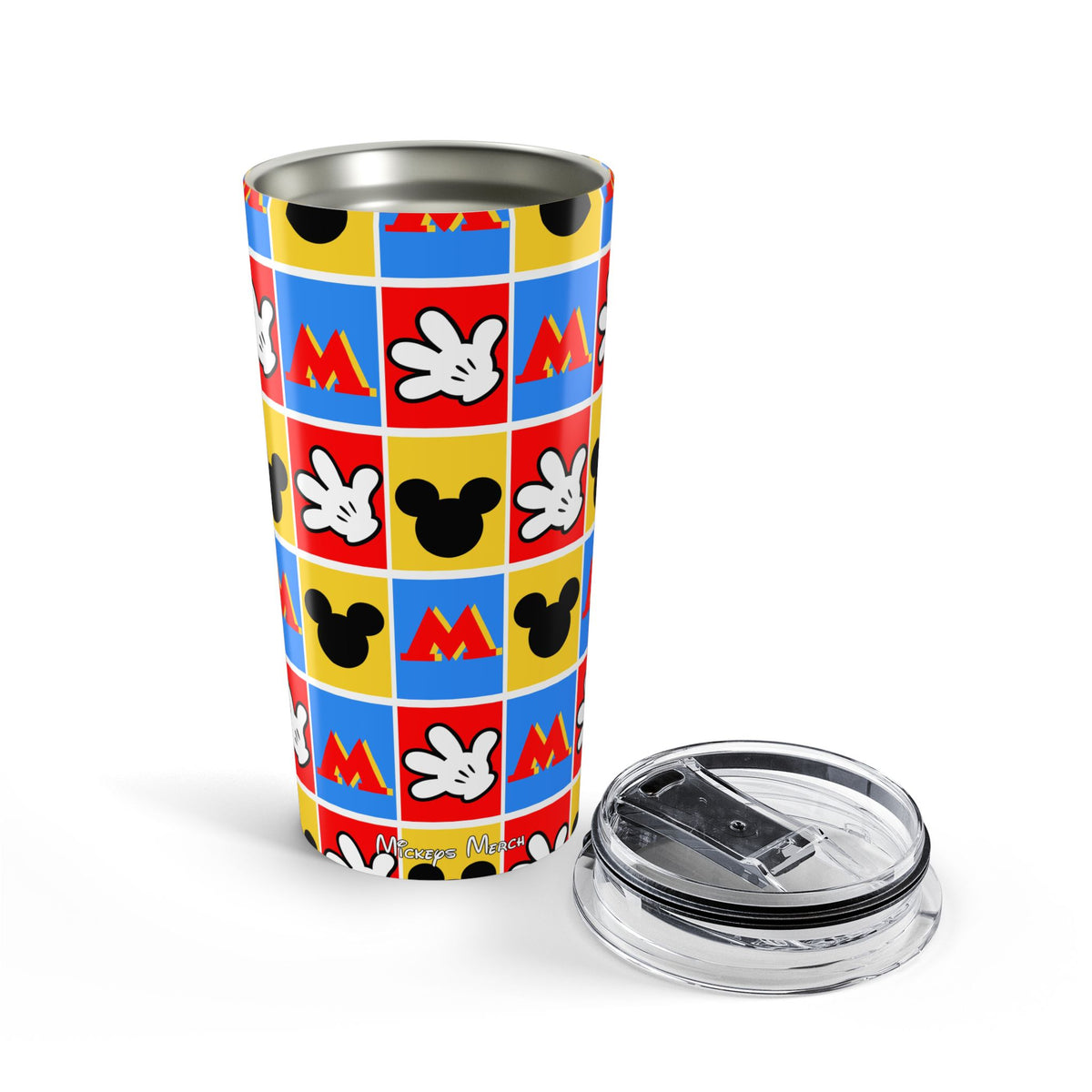Checkerboard Mickey Hands 20oz Tumbler