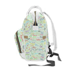 Character Autographs on Green Magic Maker Diaper Daypack