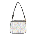 Character Autographs on White Small Shoulder Bag