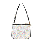 Character Autographs on White Small Shoulder Bag