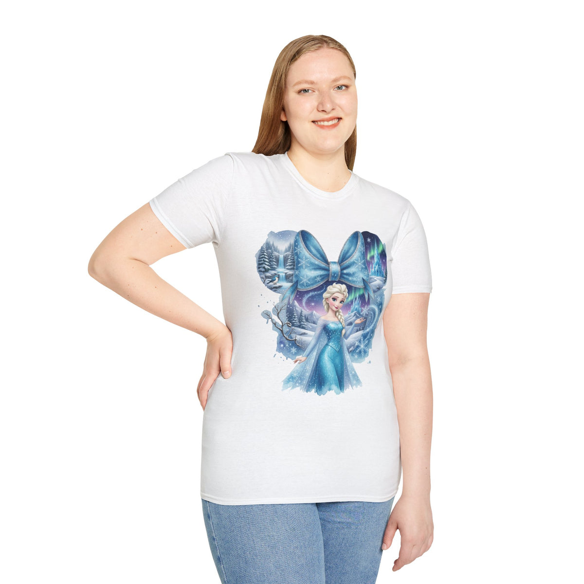 Disney Princess - Elsa's Frozen Ice Castle Vignette Unisex Graphic Tee