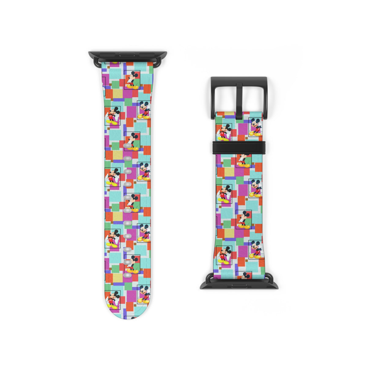 Colorblock Mickey Whimsical Watch Band - Apple