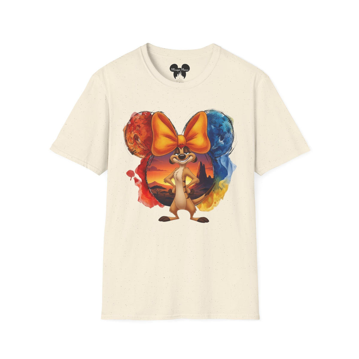 Lion King - Timon's Sunset Orange Vignette Unisex Graphic Tee