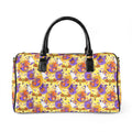 Figment on the Moon Yellow PU Leather Travel Bag