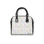 Character Autographs on White Shoulder Handbag