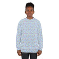 Character Autographs on Blue Unisex Crewneck Sweatshirt