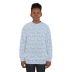 Character Autographs on Blue Unisex Crewneck Sweatshirt
